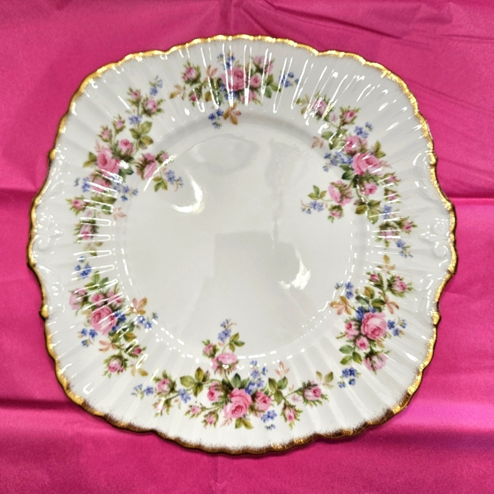 Paragon "Moss Rose" Cake Plate.